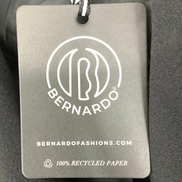 Bernardo Sz M Black Desk To Dinner Oversize Coat Wool Blend Button Front HR1-20 - Picture 11 of 12